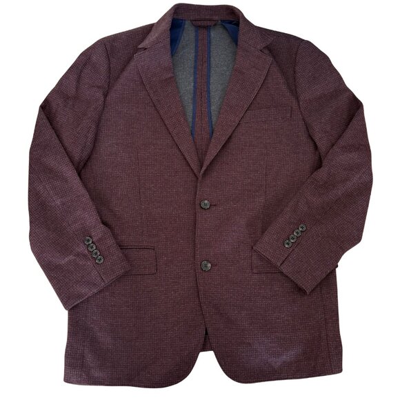Bonobos Jetsetter / Unconstructed Wool Blazer in Burgundy | Men's 42R - Picture 1 of 5